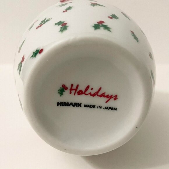 Vintage Himark Holidays Christmas Vase 5.5 Inch Tall Made in Japan - Picture 10 of 16
